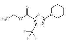 Ethyl 2-(piperidin-1-yl)-4-trifluoromethyl-1,3-thiazole-5-carboxylate Structure