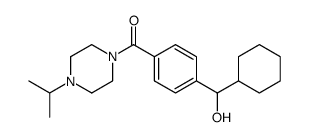 [4-(cyclohexyl-hydroxy-methyl)-phenyl]-(4-isopropyl-piperazin-1-yl)-methanone Structure