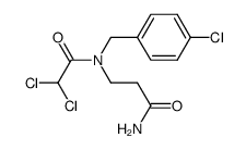 N-(4-chloro-benzyl)-N-dichloroacetyl-β-alanine amide Structure