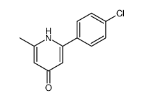 2-(4-chloro-phenyl)-6-methyl-1H-pyridin-4-one Structure