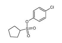 Cyclopentyl-sulfonsaeure-<4-chlor-phenylester>结构式