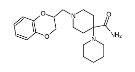 1'-(2,3-dihydro-benzo[1,4]dioxin-2-ylmethyl)-octahydro-[1,4']bipyridinyl-4'-carboxylic acid amide Structure