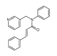 3,N-diphenyl-N-pyridin-3-ylmethyl-acrylamide结构式