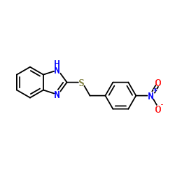 2-[(4-Nitrobenzyl)sulfanyl]-1H-benzimidazole结构式