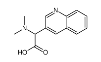 2-(二甲基氨基)-2-(喹啉-3-基)乙酸结构式