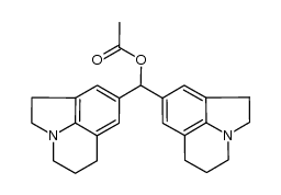 bis(2,4,5,6-tetrahydro-1H-pyrrolo[3,2,1-ij]quinolin-8-yl)methyl acetate Structure