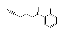 N-methyl-N-(3-cyanopropyl)-o-chloroaniline Structure