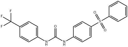 N-[4-(Phenylsulfonyl)phenyl]-N'-[4-(trifluoromethyl)phenyl]urea图片