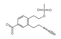 2-(2-azidoethyl)-4-nitrophenethyl methanesulfonate结构式