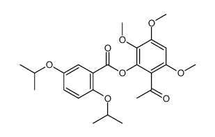 2-(2',5'-diisopropyloxybenzoyloxy)-3,4,6-trimethoxyacetophenone结构式