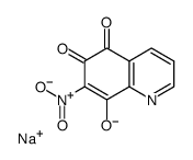 sodium,7-nitro-5,6-dioxoquinolin-8-olate Structure