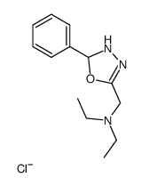 delta(sup 4)-1,2,4-Oxadiazoline, 5-((diethylamino)methyl)-3-phenyl-, h ydrochloride structure