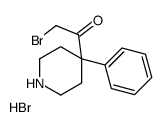 2-bromo-1-(4-phenylpiperidin-4-yl)ethanone,hydrobromide结构式