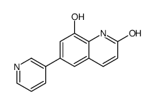 8-hydroxy-6-pyridin-3-yl-1H-quinolin-2-one结构式