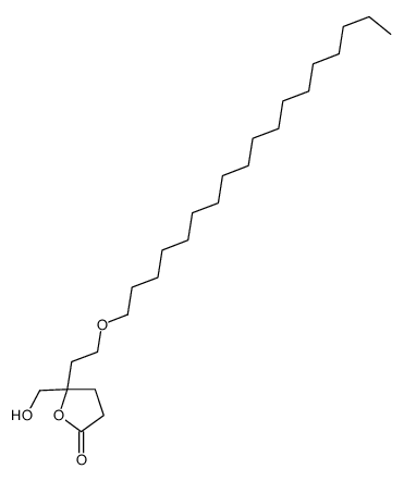 5-(hydroxymethyl)-5-(2-octadecoxyethyl)oxolan-2-one Structure