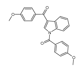 (1H-indole-1,3-diyl)bis((4-methoxyphenyl)methanone) Structure