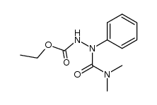 ethyl 2-(dimethylcarbamoyl)-2-phenylhydrazinecarboxylate Structure