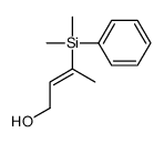 3-[dimethyl(phenyl)silyl]but-2-en-1-ol结构式