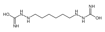 [6-(2-carbamoylhydrazinyl)hexylamino]urea结构式