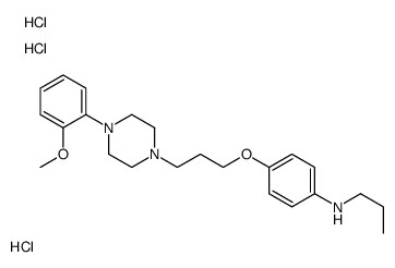 4-[3-[4-(2-methoxyphenyl)piperazin-1-yl]propoxy]-N-propylaniline,trihydrochloride结构式
