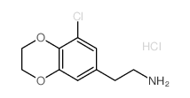 2-(8-CHLORO-2,3-DIHYDRO-1,4-BENZODIOXIN-6-YL)ETHANAMINE HYDROCHLORIDE结构式