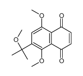 5,8-dimethoxy-6-(2-methoxypropan-2-yl)naphthalene-1,4-dione结构式