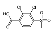 2,3-dichloro-4-methylsulfonylbenzoic acid Structure