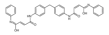 N'-[4-[[4-[(4-anilino-4-oxobut-2-enoyl)amino]phenyl]methyl]phenyl]-N-phenylbut-2-enediamide结构式