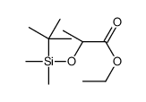 (S)-(-)-2-(叔丁基二甲基甲硅烷氧基)丙酸乙酯结构式