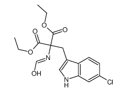 Diethyl (6-Chloro-2-indolylmethyl)formamido-malonate Structure