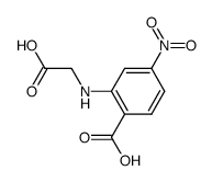 2-[(carboxymethyl)amino]-4-nitrobenzoic acid结构式