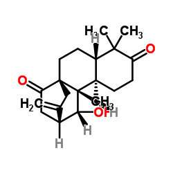 ent-11β-Hydroxyatis-16-ene-3,14-dione Structure