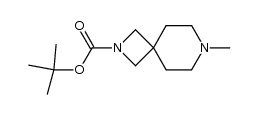 2,7-Diazaspiro[3.5]nonane-2-carboxylic acid, 7-Methyl-, 1,1-dimethylethyl ester结构式