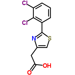 [2-(2,3-Dichlorophenyl)-1,3-thiazol-4-yl]acetic acid Structure