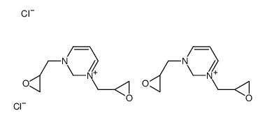 1,3-bis(oxiran-2-ylmethyl)-2H-pyrimidin-3-ium,dichloride Structure