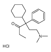 4-cyclohexyl-6-(dimethylamino)-4-phenylhexan-3-one,hydrochloride结构式