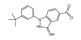 1-(3-tert-butylphenyl)-5-nitroindazol-3-amine结构式