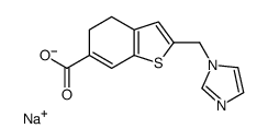 sodium,2-(imidazol-1-ylmethyl)-4,5-dihydro-1-benzothiophene-6-carboxylate Structure