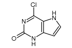 4-Chloro-2-oxo-1,2-dihydropyrrolo[3,2-d]pyrimidine结构式