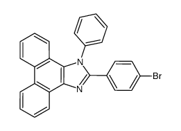 2-(4-bromophenyl)-1-phenyl-1H-phenanthro[9,10-d]-imidazole Structure