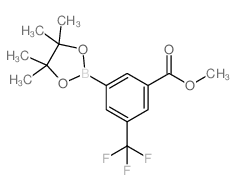 METHYL 3-(4,4,5,5-TETRAMETHYL-1,3,2-DIOXABOROLAN-2-YL)-5-(TRIFLUOROMETHYL)BENZOATE Structure