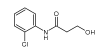 N-(2-chlorophenyl)-3-hydroxypropionamide结构式