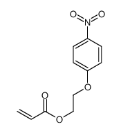2-(4-nitrophenoxy)ethyl prop-2-enoate Structure