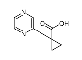 1-(PYRAZIN-2-YL)CYCLOPROPANECARBOXYLIC ACID structure