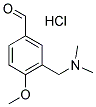 3-[(DIMETHYLAMINO)METHYL]-4-METHOXYBENZALDEHYDE HYDROCHLORIDE structure