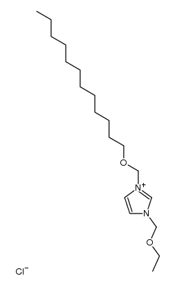 3-((dodecyloxy)methyl)-1-(ethoxymethyl)-1H-imidazol-3-ium chloride Structure