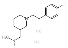 ({1-[2-(4-chlorophenyl)ethyl]piperidin-3-yl}-methyl)methylamine dihydrochloride结构式