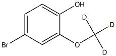 2-(Methoxy-d3)-4-bromophenol结构式
