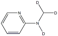 2-(Methylamino-d3)-pyridine structure