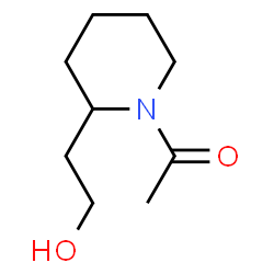 2-Piperidineethanol, 1-acetyl- (9CI) Structure